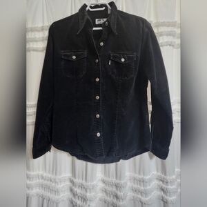 Vintage Levi Silver Tab Black Corduroy Shirt.
